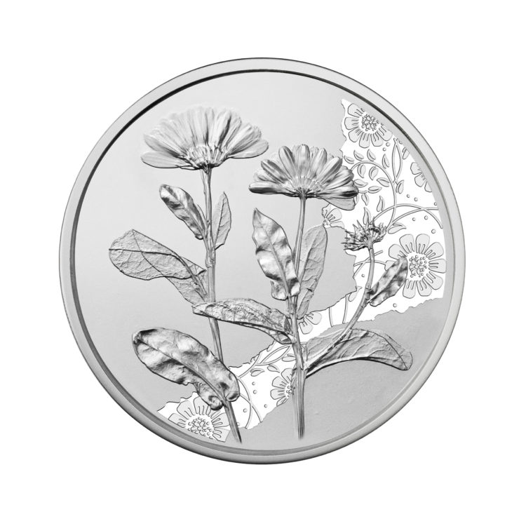 Pièce 2022 Fleur "Le Souci" de la Monnaie d'Autriche