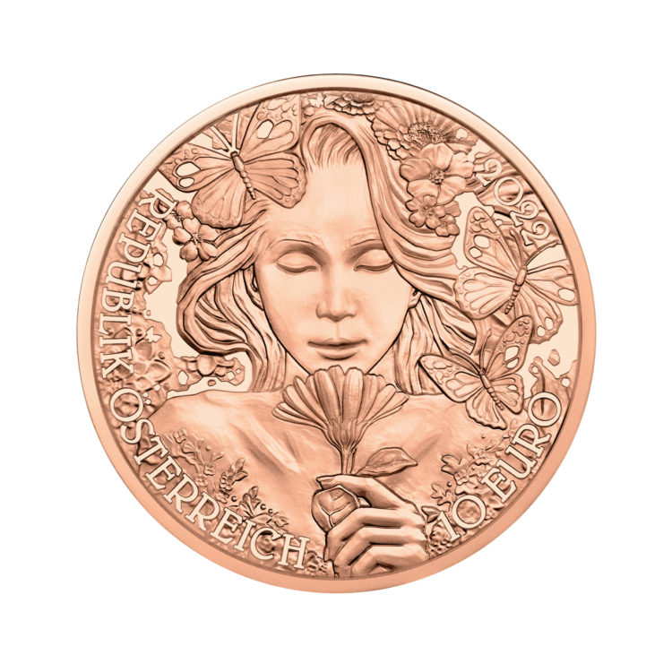 Pièce 2022 Fleur "Le Souci" de la Monnaie d'Autriche