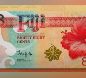 2022 FIJI commemorative banknote of 88 cents