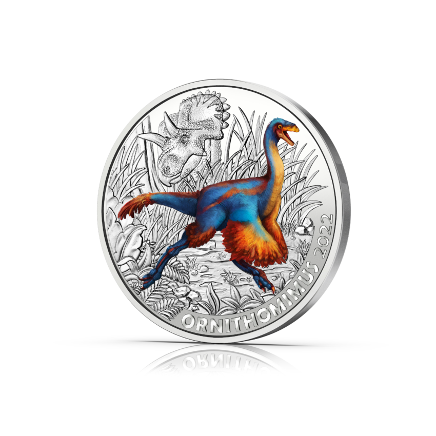 2022 Austrian €3 coin – Ornithomimus velox