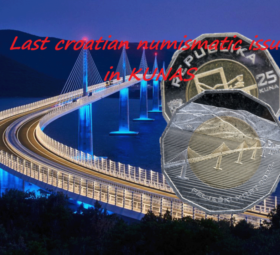 2022 Coin of 25 KUNAS from Croatia – PELJESAC Bridge