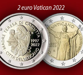 2022 €2 commemorative coins from VATICAN