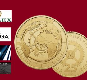 25 francs gold coin dedicated to Swiss watch industry