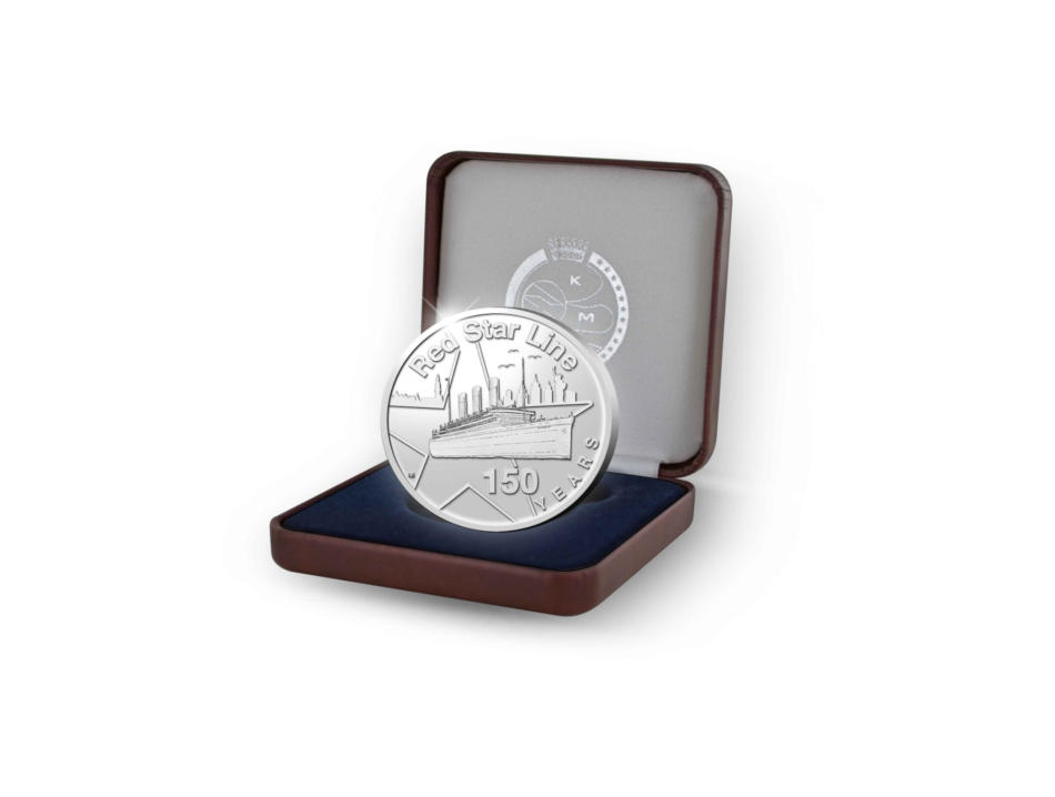 2022 €20 proof silver Coin “150 Years of Red Star Line” from belgian Mint