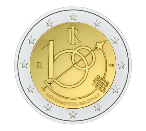 2023 €2 commemorative coin - AERONAUTICA MILITARE from Italy