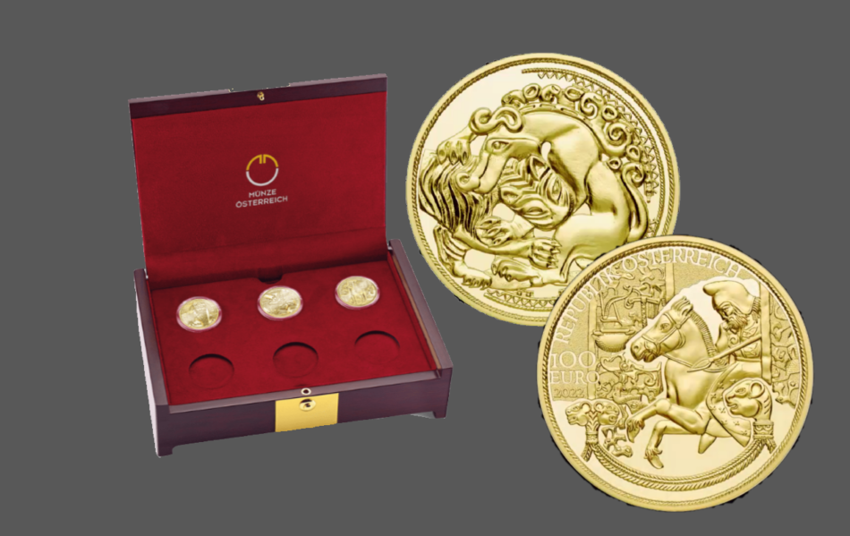 2022 €100 gold of scythes from the Austrian Mint