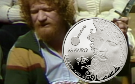 2022 irish €15 Silver coin dedicated to iconic singer Luke KELLY