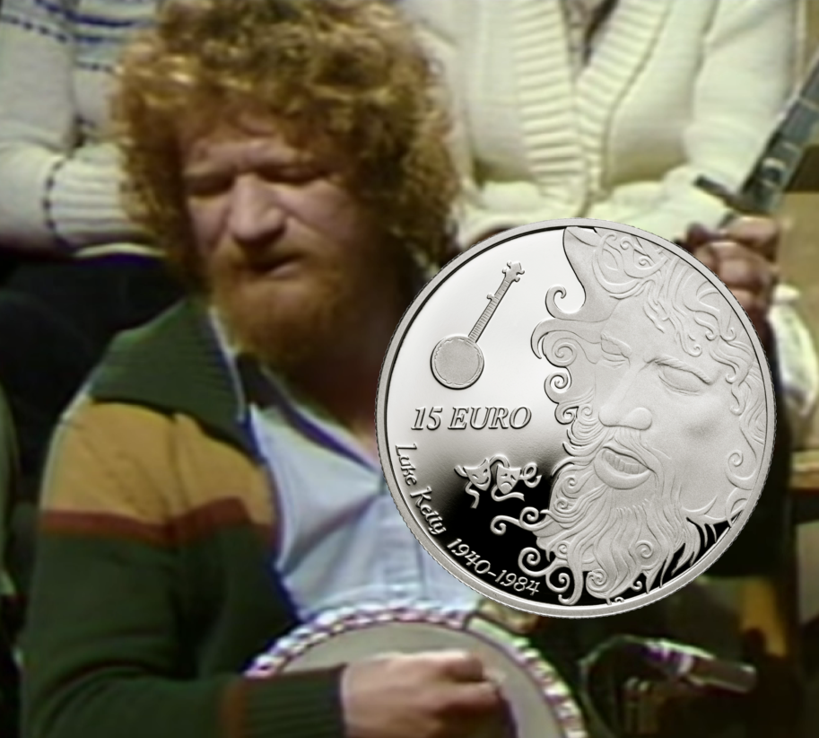 2022 irish €15 Silver coin dedicated to iconic singer Luke KELLY