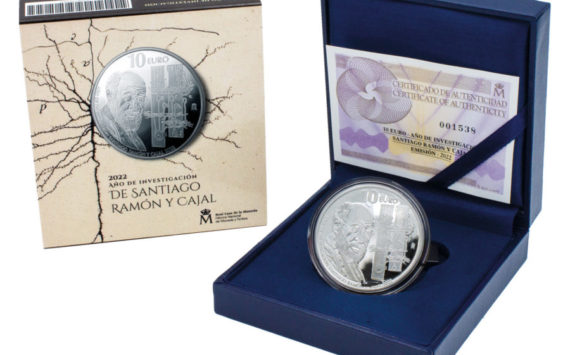 10€ argent 2022 espagnole RAMON Y CAJAL