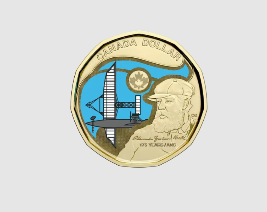 CANADA: one dollar coin dedicated to GRAHAM BELL