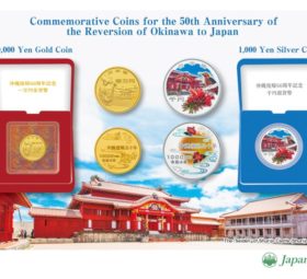 Two commemorative coins for the 50 years of the Okinawa retrocession