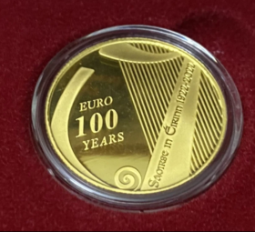 2022 €100 Gold Proof Coin to commemorate 100 Years of the irish State
