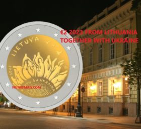 €2 commemorative coin 2023 from LITHUANIA “TOGETHER WITH UKRAINE”