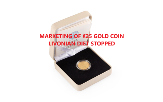 2022 estonian gold coin: 600th anniversary of livonian Diet