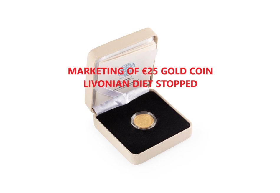 2022 estonian gold coin: 600th anniversary of livonian Diet