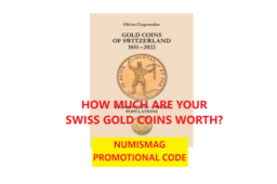GOLD COINS FROM SWITZERLAND 1851-2022