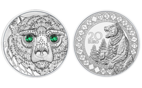 20 euro silver coin “America – The Healing Power of the Bear”