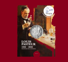 2022 Silver €10 euro coin bicentenary of Louis PASTEUR birth