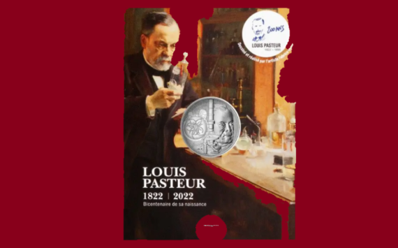 2022 Silver €10 euro coin bicentenary of Louis PASTEUR birth