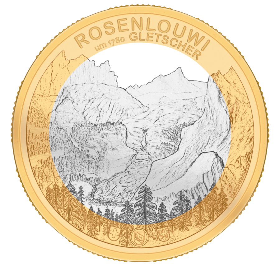 Nouvelle pièce suisse «Glacier de Rosenlaui» et sets monétaires 2023
