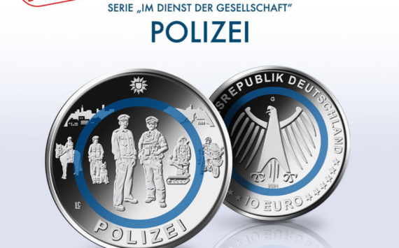 2024 €10 German polymer coin – german Federal Police