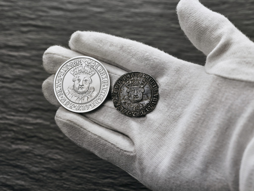 Royal Mint - Portrait revisité d'Henry VIII- collection des Monarques 2023