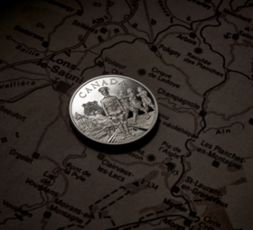 2023 silver $20 coin celebrating canadian No. 2 Construction Battalion