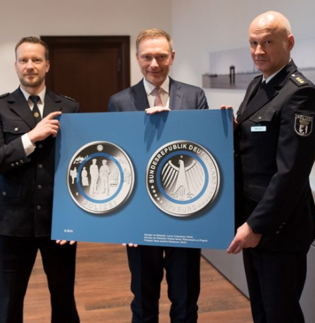 2024 €10 German polymer coin - german Federal Police