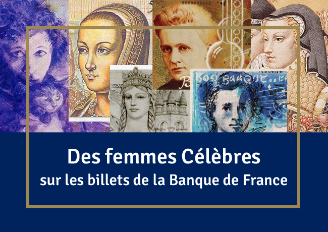 Les trop rares représentation de femmes célèbres sur les billets de la Banque de France