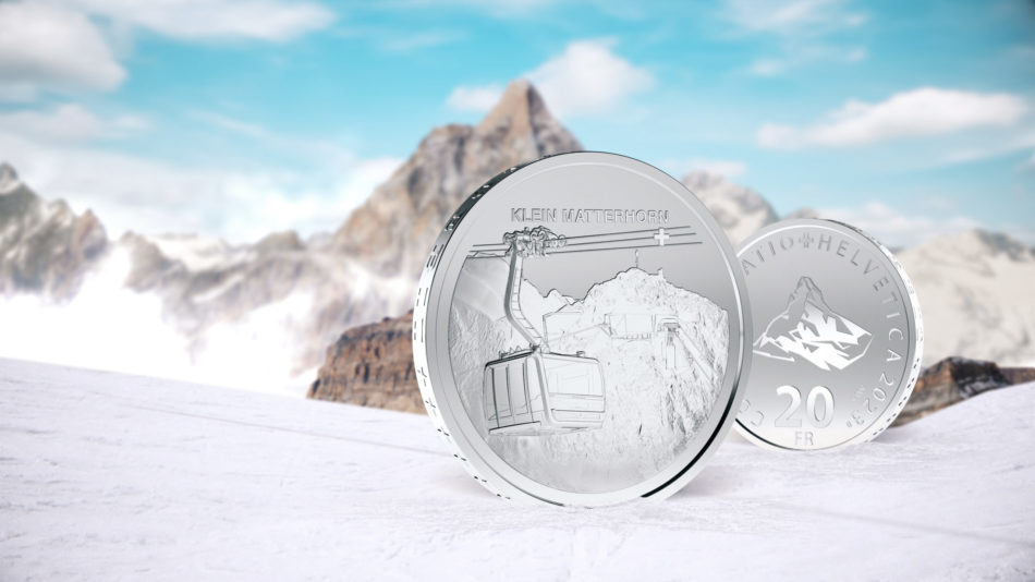Monnaie suisse 2023 Télécabine Klein Matterhorn