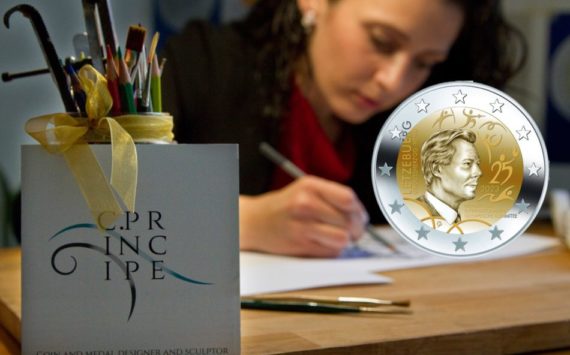 CHIARA PRINCIPE designer of the latest Luxembourg €2 coin