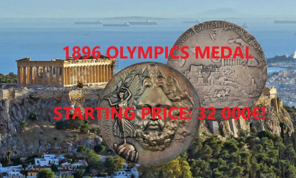 Silver medal – Olympic Games of Athens (1896) by CHAPLAIN