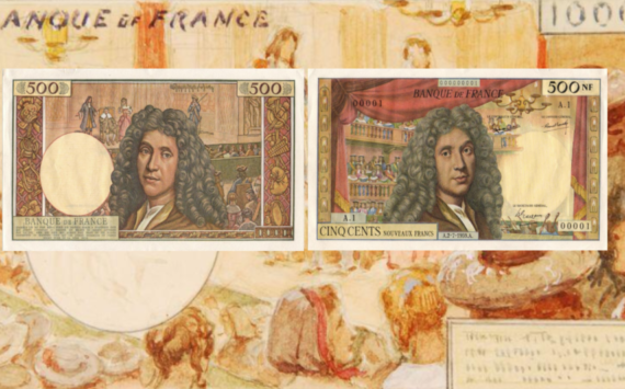 History of the 500 francs MOLIERE type 1959 of Jean LEFEUVRE