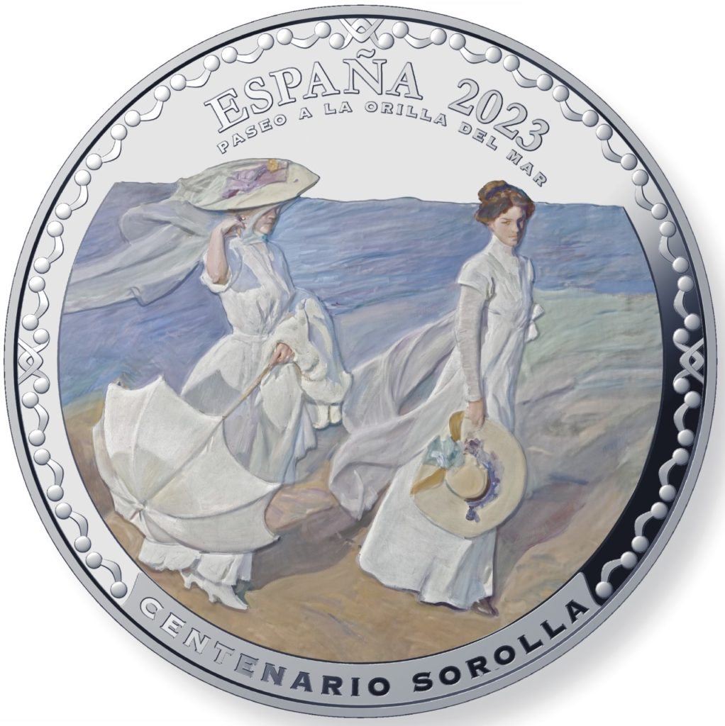 100th Anniversary of JOAQUIN SOROLLA coins struck by FNMT