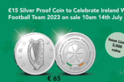 15€ 2023 en argent célébrant l’équipe de foot féminine irlandaise