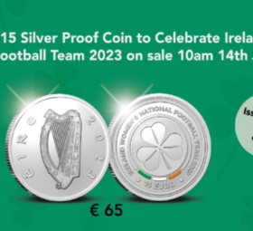 2023 irish €15 coin dedicated to national women football team
