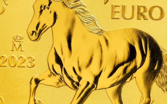 Pièce BULLION or 2023 cheval Carthusian frappée par la Monnaie espagnole