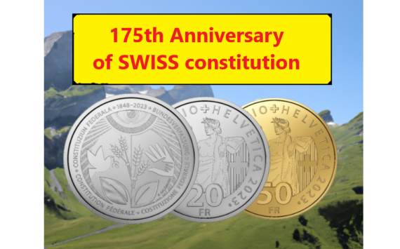 Gold and Silver Coins – 175 years of the Swiss Constitution